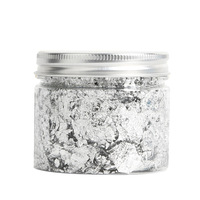 Fournitures de cuisson de Noël feuille de métal feuille Rose argent doré flocon gâteau décoration des ongles 2G/3G/4G/5G/10G déchiqueté feuille d'or pour ongles