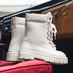 Bốt nam bốt đi tuyết chống trượt ngoài trời cắt cao cá tính đi đường phố bốt cao cổ nam thời trang - Product Image 5