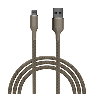 สายชาร์จแบบถักเร็ว12W แบบกำหนดเองสำหรับสายสำหรับ <span class=keywords><strong>iPhone</strong></span> พร้อมช่องเสียบ8PIN USB ที่ทนทานและการถ่ายโอนข้อมูลความเร็วสูง - Product Image 2