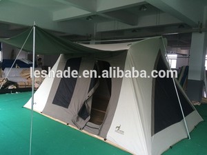 Chất Lượng Cao Cắm Trại Ngoài Trời <span class=keywords><strong>Canvas</strong></span> Mùa Xuân Bar Lều Chống Cháy Flex Bow Luxury Glamping Lều - Product Image 2