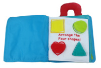 Jouets intelligents pour la sécurité des enfants, livre d'apprentissage 3D pour bébés, vente en gros de jouets pour enfants, livre en tissu pour bébés