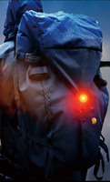 Ouvre-bouteille aimant fort voyant d'avertissement rouge petite lampe de poche LED USB Rechargeable poche Mini COB porte-clés lumière avec lanière