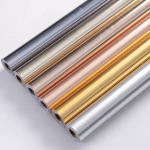 Papel Tapiz Autoadhesivo Metálico Dorado Espejo ORON, Rollo de <span class=keywords><strong>Vinilo</strong></span> para Decoración del Hogar, <span class=keywords><strong>Cocina</strong></span>, Gabinetes y Encimeras - Product Image 3