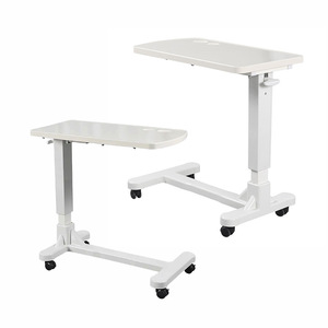 Medical dining <b>table</b>, ABS movable height <b>adjustable</b> dining <b>table</b>, elderly bedside dining <b>table</b>, nursing <b>table</b>, postpartum care - Product Image 4