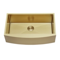 Produits Toktik : Ensemble d'évier de cuisine en acier inoxydable, style ferme, fait main, avec rangement intégré et évier frontal type tablier