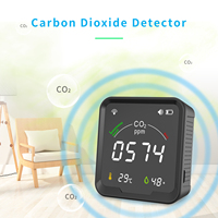 2022 portátil wifi invernadero calidad del aire temperatura y humedad detector de dióxido de carbono detector de dióxido de carb