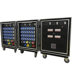 24 Channels Stage Distro Box Portable Power Distribution Flight Case Box Power Distribution Holder