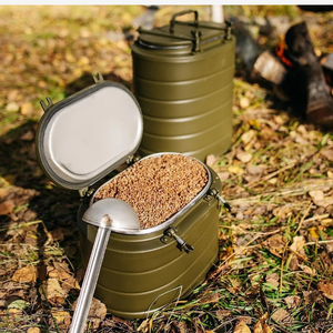 DFC0812 12L 3.5KGS Conteneur isotherme alimentaire en aluminium, couleur vert sauge personnalisée, portable pour l'extérieur avec bretelles - Product Image 6