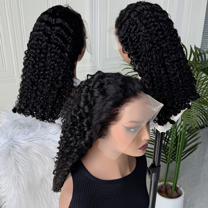 Burmese Curly Lace <b>Wig</b> <b>Human</b> Hair Natural Color Soft Bouncy Texture Full Density <b>Wig</b> For Online Sellers - Product Image 2