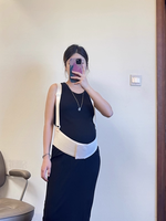 Ceinture de soutien de maternité durable avec bretelles pour un soutien robuste et un soulagement de la pression dorsale et lombaire
