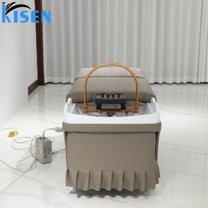 Lit de massage et de spa Kisen pour salon, lit de spa thaïlandais pour pédicure avec armoire de rangement, spécial pour salon de coiffure - Product Image 3