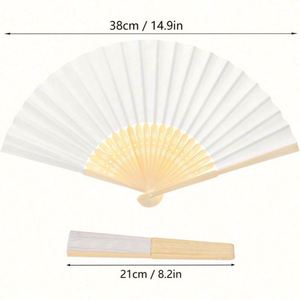 Abanicos Plegables de Bambú Ecológicos Personalizados para Bodas, Decoración de Fiestas al por Mayor, Impresión de Logotipo/Texto/Patrón Personalizado, Recuerdo - Product Image 3