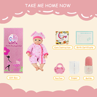 Poupées reborn en silicone solide de 16 pouces, corps entier, réalistes, nouveau-né, bébé réaliste, poupées de bébé fille avec un ensemble d'accessoires