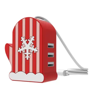 Cadeau de Noël personnalisé nouveau Design 2.0 3.0 3in1 adaptateurs 3 ports connecteurs transfert de données Hub Usb