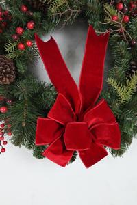 Buena venta personalizado 30 pulgadas decoración del hogar Festival Pino aguja Pinecore Navidad puerta Artificial corona - Product Image 3