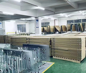 Trang chủ khách sạn sử dụng đôi Bypass Màn hình tắm mềm đóng kính cường lực thép không gỉ xử lý cửa trượt không thấm nước hiện đại - Product Image 6