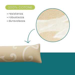 ผ้ากันลมสำหรับประตูและหน้าต่างลายดามาสก์ ผ้าฝ้ายอเนกประสงค์ 100 ซม. - Product Image 4