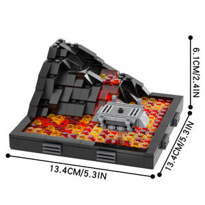 MOC2058 La Revanche des <span class=keywords><strong>Sith</strong></span> : Duel sur Mustafar - <span class=keywords><strong>Anakin</strong></span> Skywalker contre OBI-Wan Kenobi - Kit de construction - Blocs de construction - Jouets pour enfants - Product Image 1