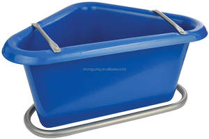 Gameur d'angle en <span class=keywords><strong>plastique</strong></span> pour alimentation de cheval, seau d'alimentation pour grains, 4 pièces - Product Image 2