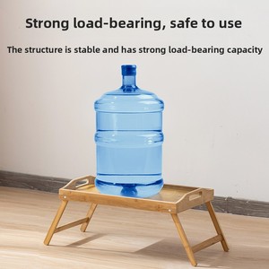 도매 휴대용 다기능 대나무 침대 트레이 테이블 현대 접는 다리 일회용 아침 식사 서빙 음식 음료 - Product Image 4