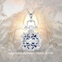Collier Cloche Tibétaine Merryshine Joyas De Plata Chaîne en Argent 925 Bijoux en Argent 925 Vente en Gros