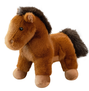 Caballo de Peluche Kawaii de 23/35 cm, Juguete de Peluche Suave y Peludo, Relleno de Algodón PP, Regalo para Niños, Suave y Acogedor - Product Image 1
