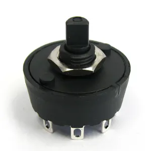 A10 ventilador rotativo interruptor, 4 posições 5 posições 6a 250v t85 mini interruptor rotativo para forno e liquidificador