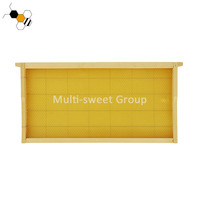 Cadre d'abeilles en bois, fournitures de cadres pour ruche avec fond de teint en cire
