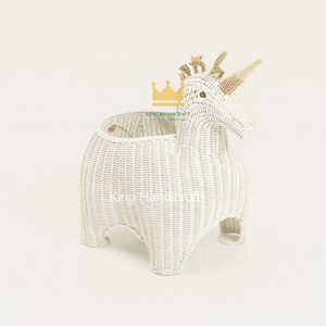 Panier de rangement en rotin tressé écologique pour enfants, panier de rangement en osier pour enfants, fabriqué en usine au Vietnam - Product Image 1