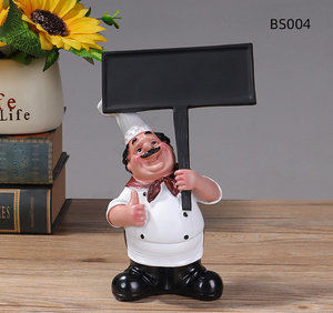 Più venduto 2 pezzi donna mini ornamento da cucina italiano chef statuette statua per il ristorante della <span class=keywords><strong>casa</strong></span> - Product Image 3