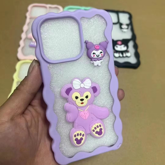 Kawai Cute Cartoon TPU Shockproof Phone Cover for 13 12 11 X XS MAX Custom Covers From Guangzhou for Ladies