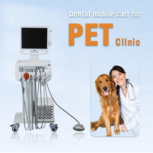 <strong>Dental</strong> <strong>Unit</strong> Cart <strong>Dental</strong> Trolley Cart <strong>Dental</strong> Endoscope Cart Curing Light Ultrasonic Scaler Handpiece with Tape Compressor - Product Image 2