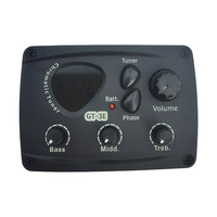 Direct usine Capteur électrique pour ukulélé, Accordeur 12 secteurs, Pièces et accessoires pour instruments à cordes, Écran couleur, Plastique noir