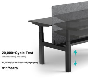 Fabricante de Escritorios de Pie de Lujo, Pedidos al por Mayor, Escritorio Eléctrico en Forma de L para Trabajar de Pie o Sentado, Espacio de Colaboración para Equipos Creativos, OEM ODM - Product Image 3