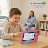 Nouvelle tablette éducative Android 15 Octa-core de 7 pouces pour enfants, Wi-Fi, 8 Go de mémoire, résolution 1024x600, protection antichute
