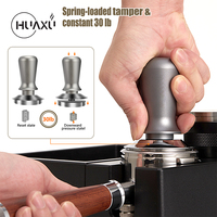 Vente flash : Tamper à café en aluminium argenté de précision 51 mm 53 mm 58 mm pour machine à expresso à portafilter