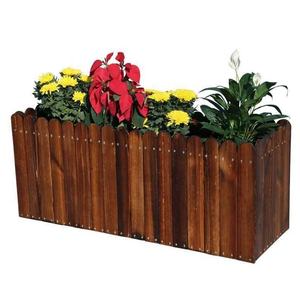 Boîte de plantation Boîte à fleurs en <span class=keywords><strong>bois</strong></span> anti-corrosion Balcon Pots de légumes intérieurs et extérieurs Rainure <span class=keywords><strong>rectangulaire</strong></span> en <span class=keywords><strong>bois</strong></span> massif - Product Image 2