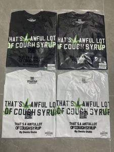 T-shirt décontracté surdimensionné à manches courtes pour homme, streetwear de haute qualité, 100 % coton tricoté, imprimé lettres de designer « THAT'S AWFUL LOT » - Product Image 6