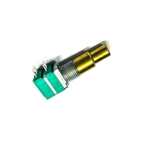 Potentiomètre double à axe métallique Terwin 9 mm RK097 500K A10K B10K Potentiomètre à axe concentrique double