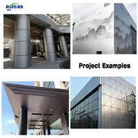 Panel Arquitectónico de Pared Exterior de Aleación de Aluminio Ignífugo A1 para Fachada de Edificio Público de Terminal de Aeropuerto, Ecológico