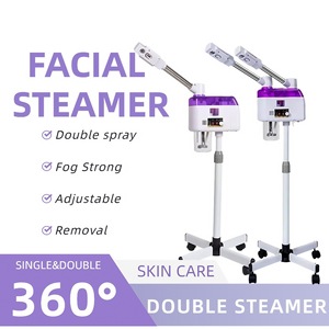 Appareil de soin des pieds professionnel, générateur de vapeur pour spa, double tête chaud/froid, doré, pour pédicure, avec roulettes - Product Image 2