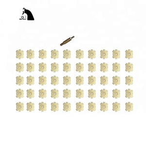 No.35050 50 pièces. 223cal / 5.56mm tampons de nettoyage de chambre étoile en laine <span class=keywords><strong>avec</strong></span> connecteur à vis en laiton personnalisable OEM - Product Image 1