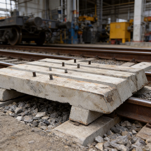 Travesaños de Hormigón para Ferrocarril Minero de Vía Estrecha 600mm 762mm 900mm para Vías de Minería Subterránea - Product Image 4