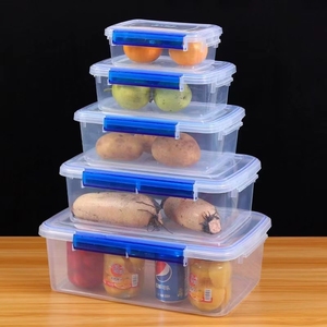 Boîte de conservation alimentaire transparente en plastique de qualité supérieure pour kimchi, congélation et <span class=keywords><strong>micro</strong></span>-ondes - Product Image 2