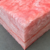 Laine de verre ininflammable ASTM C518 US pour isolation de plafond, rouleau pré-découpé R19, 6,25 pouces, non revêtu, rose, ignifuge, en fibres de verre
