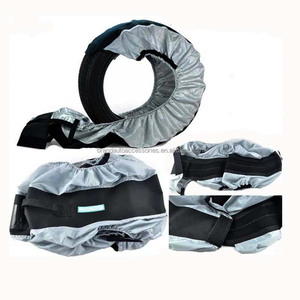Cubiertas de neumáticos de poliéster 600D personalizadas para camión SUV Camper RV Protector de rueda a prueba de polvo para neumático de repuesto de 26-29 pulgadas - Product Image 6