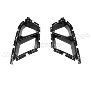 Pour BMW G80 M3 G82 G83 M4 2021-2024, Grille de ventilation du pare-chocs avant, 2 pièces, Garniture de grille, Cache de phare antibrouillard, Aspect fibre de carbone, Noir brillant - Product Image 6