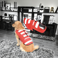 Chaleco para perros de diseño de lujo al por mayor, ropa impermeable de poliéster para mascotas, chaqueta moderna sólida para el verano e invierno