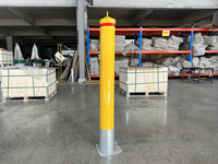 Poteau de signalisation australien pour extérieur, borne de stationnement en acier métallique, verrouillable à clé, amovible, encastrable avec manchon pré-percé