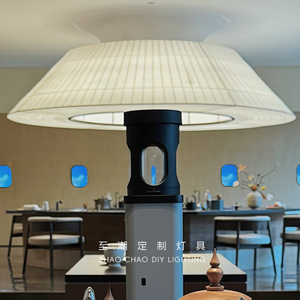 Zhao Chao Diy Lighting Chinese Style Round Chandelier Led <b>Light</b> Source E27 Bulb Base White Color For Living Room <b>Dining</b> Room - Product Image 4